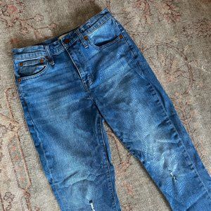 Madewell High-Rise Slim Crop Boyfriend Jean - Size 26
